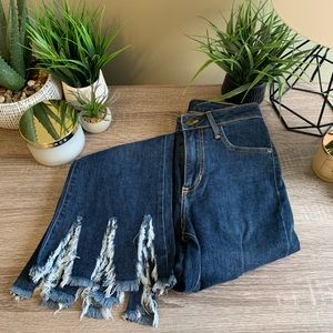 NEW Distress Hem Jeans